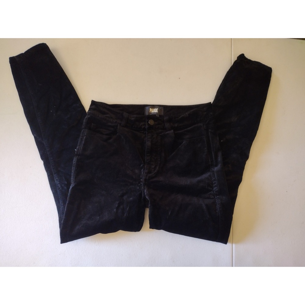 Paige velvet black pants‎ size 27